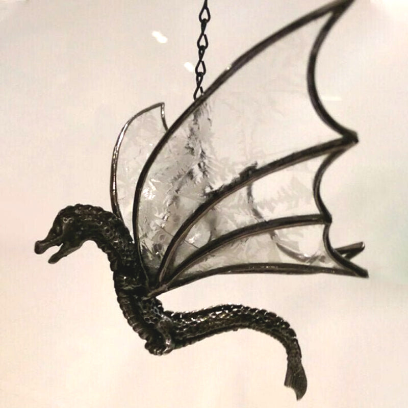 Colorful Stained Hanging Dragon Decoration