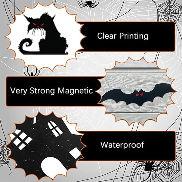 Reusable Halloween Garage Door Magnet Decorations