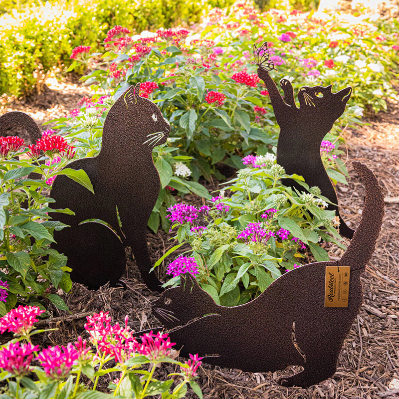 Metal Garden Cat Decoration