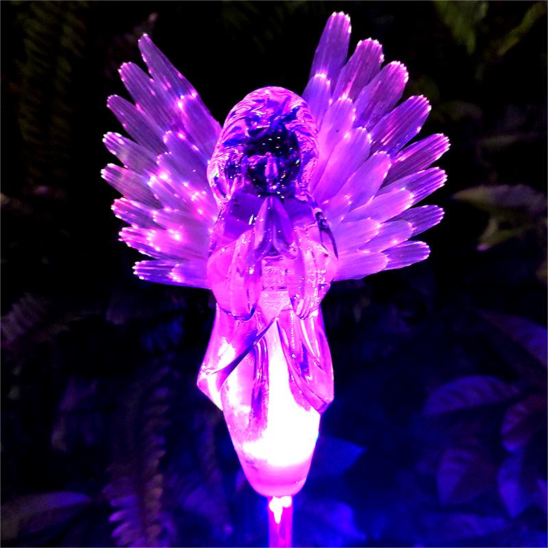 Memorial Gifts Solar-Powered Angel Lights