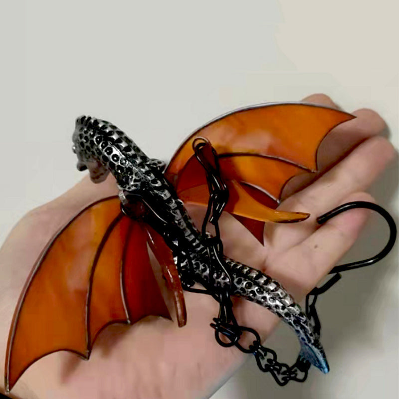 Colorful Stained Hanging Dragon Decoration