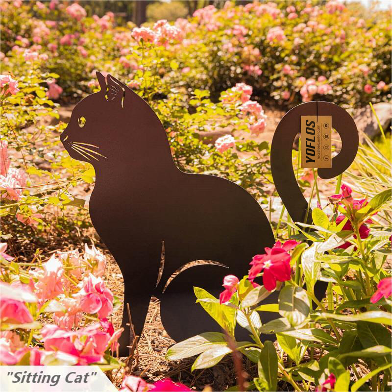 (🔥Last Day Promotion-SAVE 50% OFF) Adorable Metal Cats Decor -Garden 