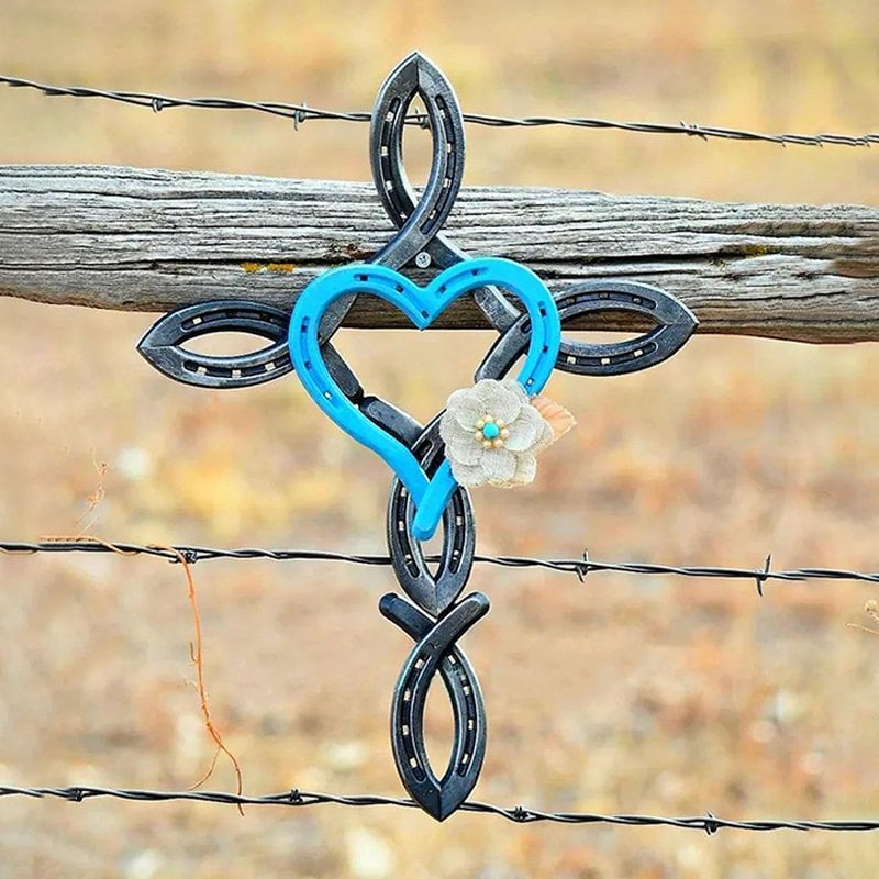 🔥Last Day 70% OFF🔥Natural Horsehsoe Cross with Heart - BUY 2 FREE SHIPPING