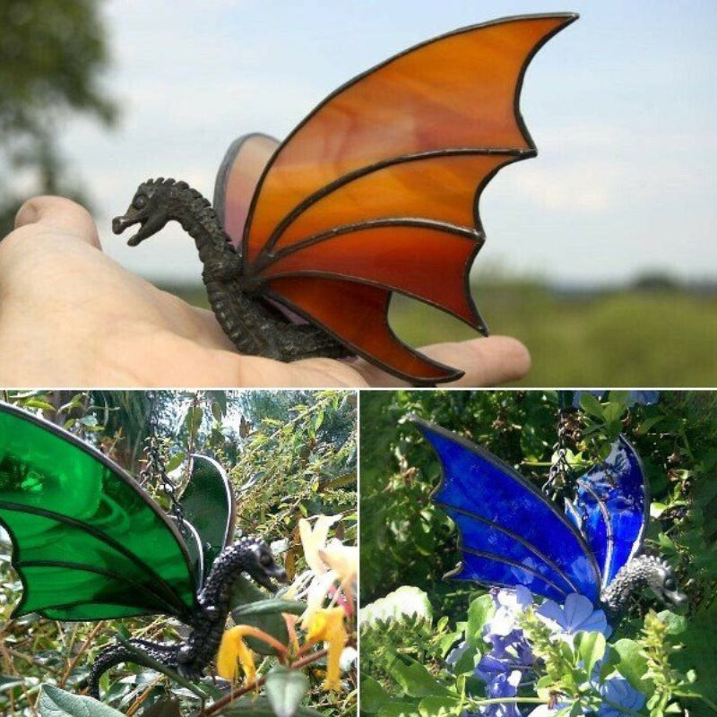 Colorful Stained Hanging Dragon Decoration