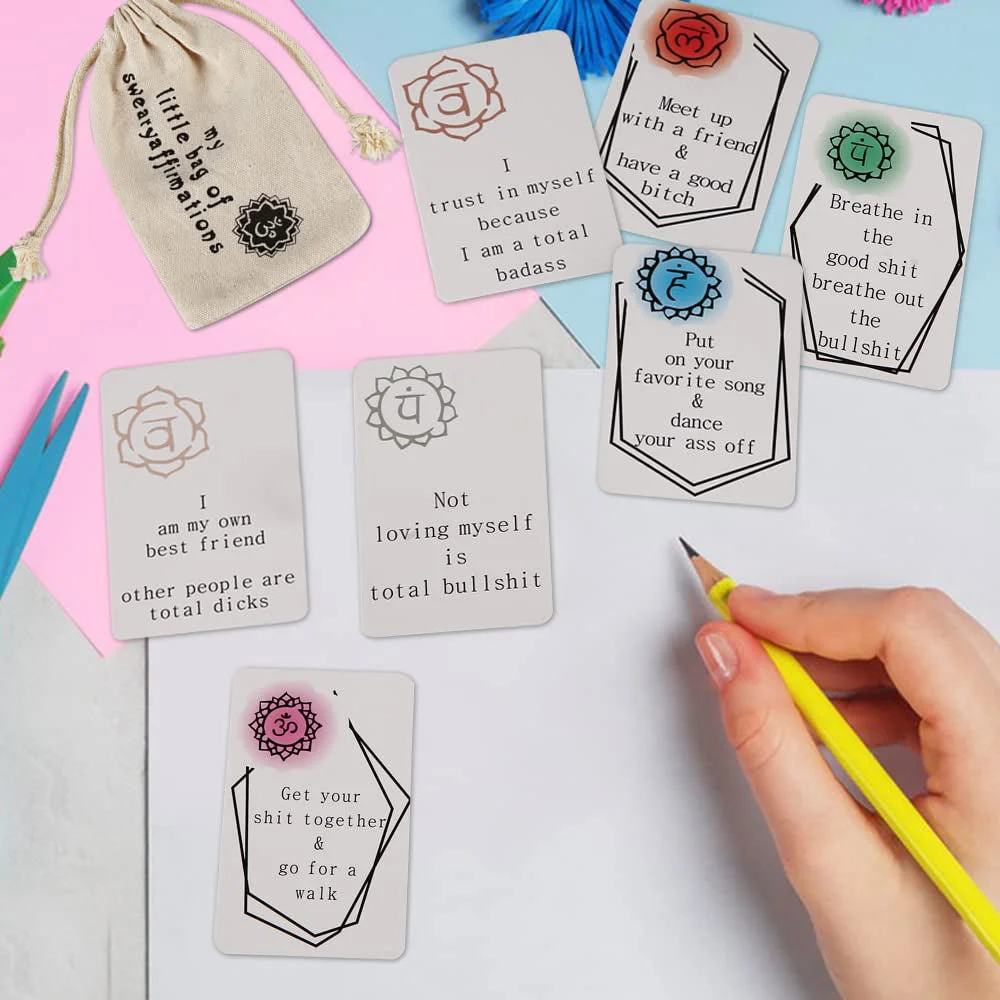 🎅Christmas Pre Sale🔥-Funny Affirmation Card Gift With Storage Pouch🎁