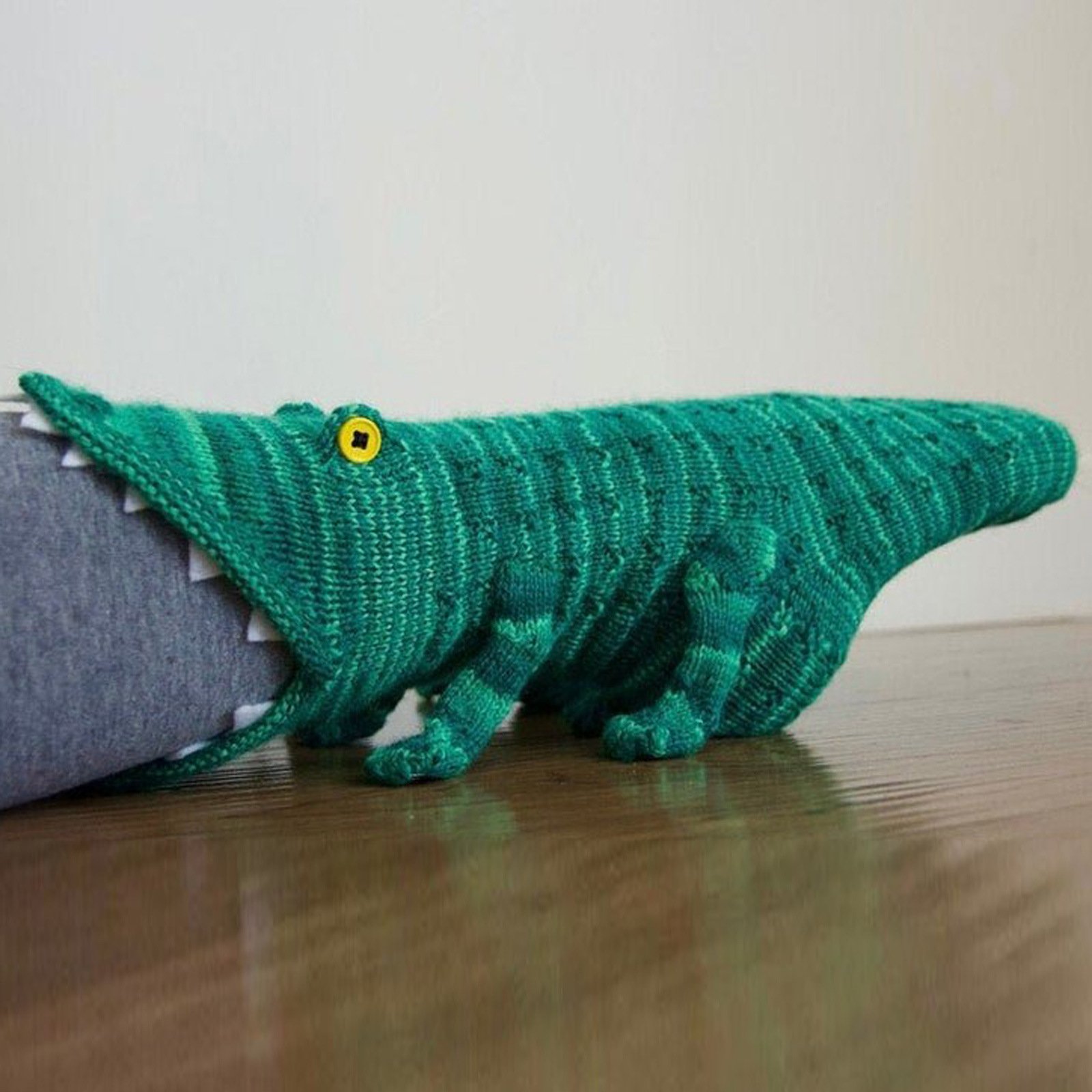 Knit Crocodile Socks