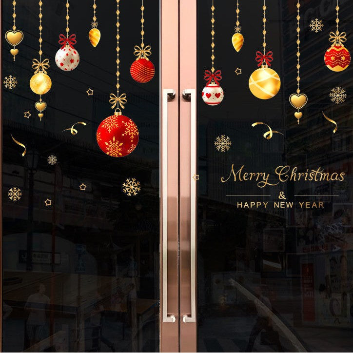 🔥4 Packs Christmas Window Clings Double-Sided Re-appliable Decoration🎅
