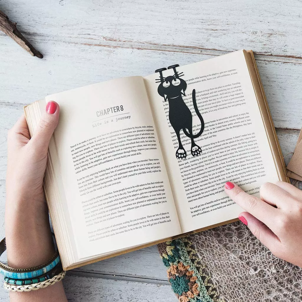 😹Curious Cat Bookmark- Locate Reading Progress With Cute Cat Paws🐾