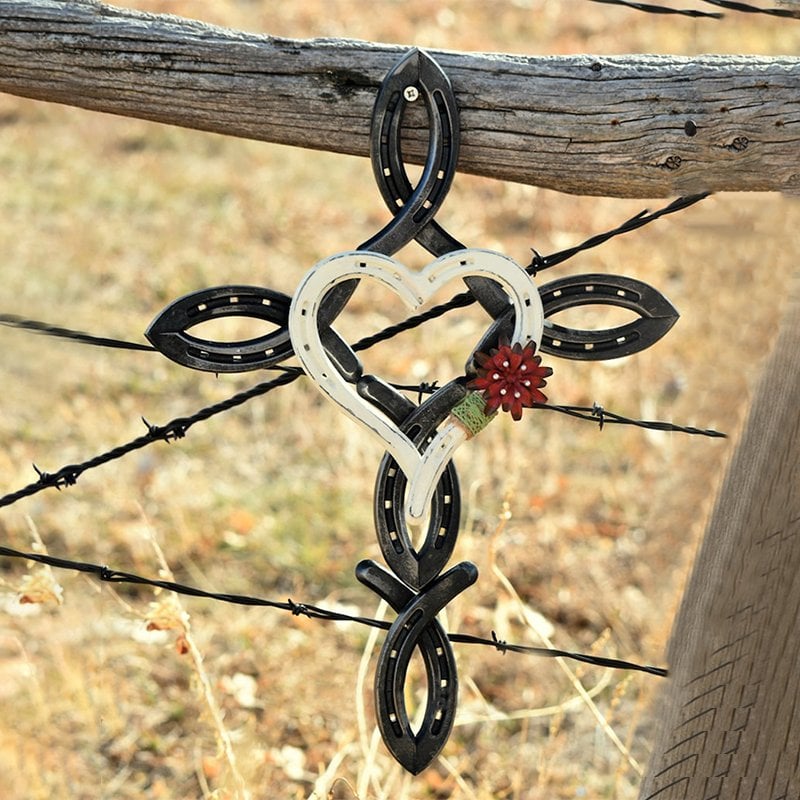 🔥Last Day 70% OFF🔥Natural Horsehsoe Cross with Heart - BUY 2 FREE SHIPPING