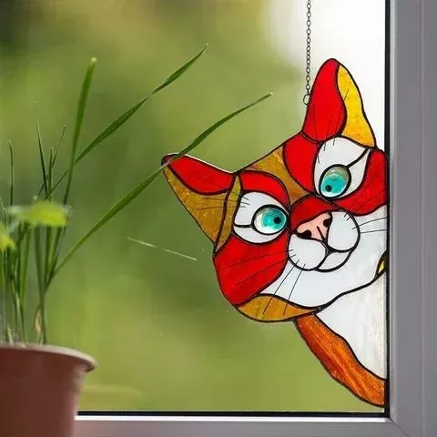 Great Black Friday Sale🔥-Peeking Cat Window Hanger