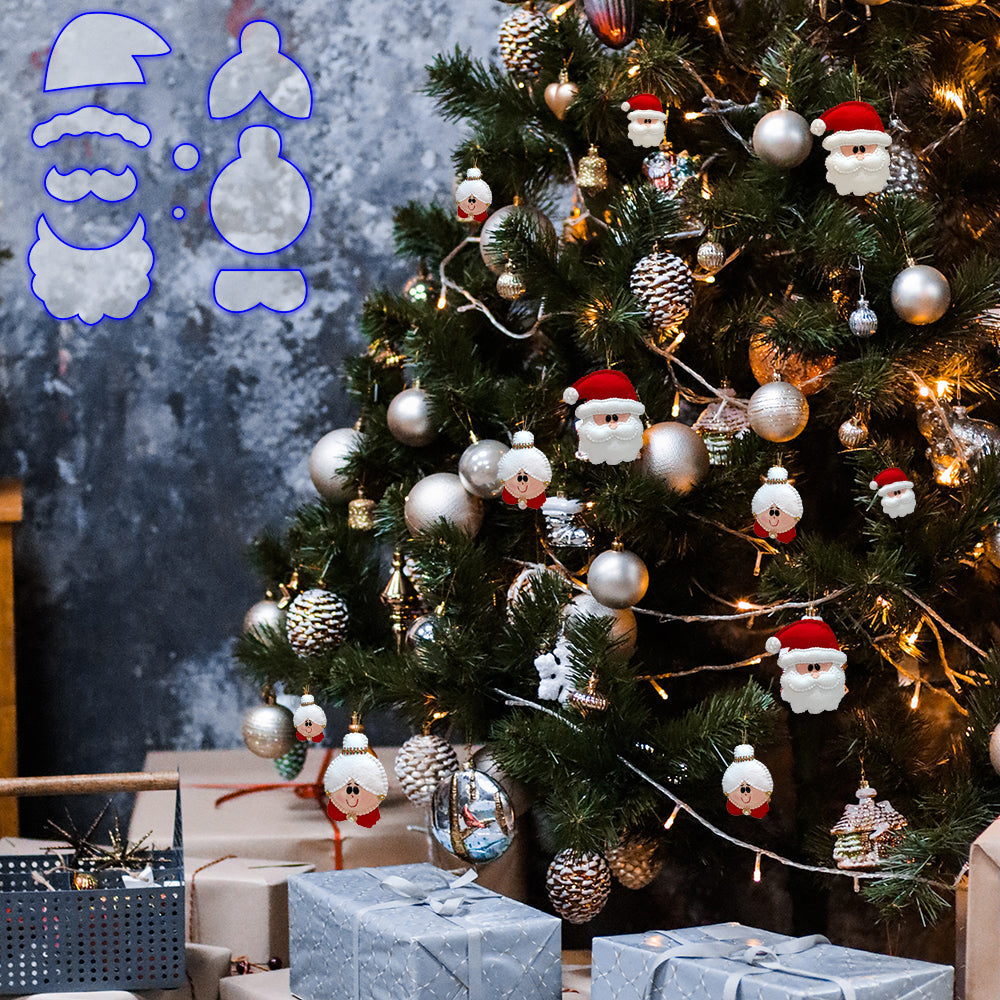 Christmas Couple Ornaments Template Set