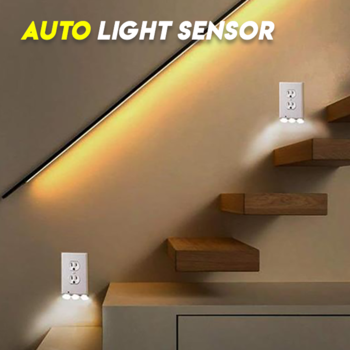 Outlet Wall Plate With LED Night Lights