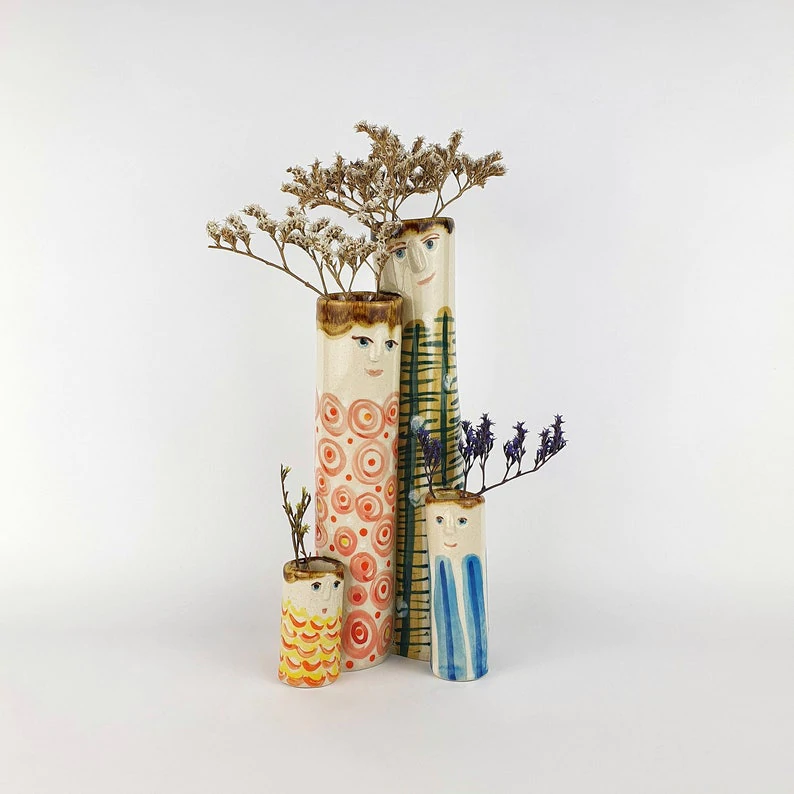 💐-Spring Family Bud Vases