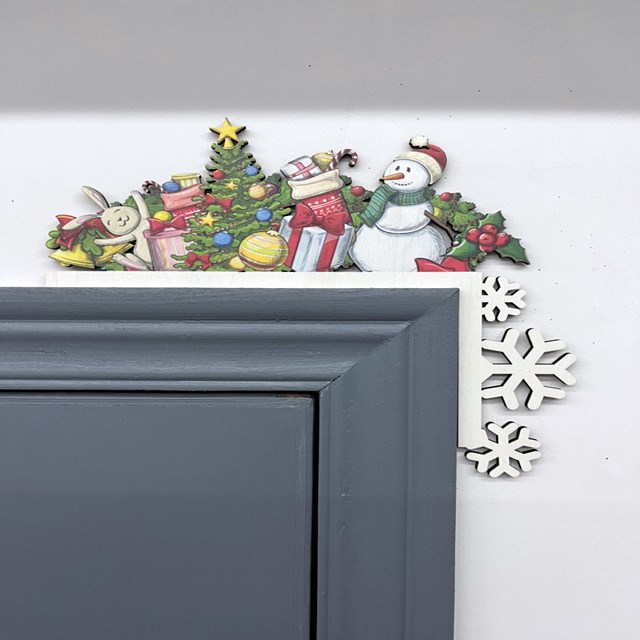 2022 Christmas Door Corner Decorations
