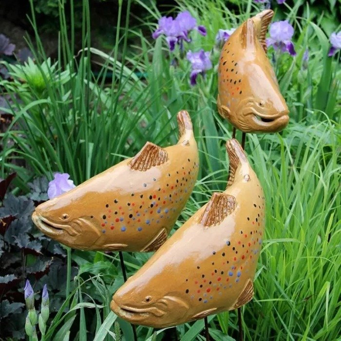 Ceramic Koi Set Garden/Home Decor
