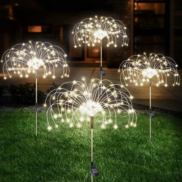 Waterproof  Solar Garden Fireworks Lamp