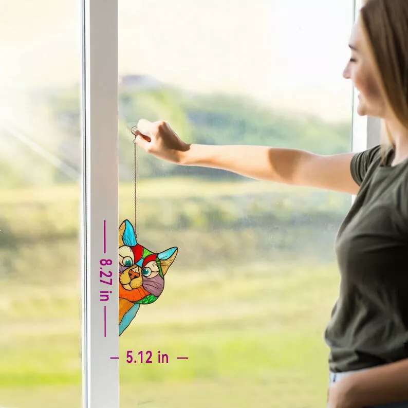 Great Black Friday Sale🔥-Peeking Cat Window Hanger