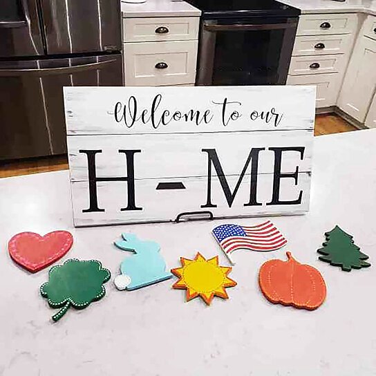 Family Sign With 7 Interchangeable Pieces 🌟 🌟