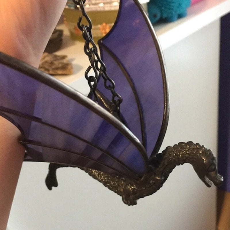 Colorful Stained Hanging Dragon Decoration