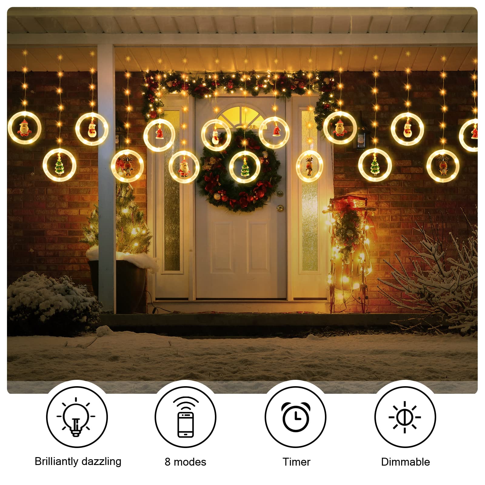 Christmas Decor Ring Lights
