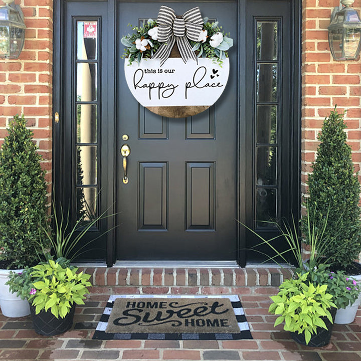 This is our happy place(Front Door Wreath)