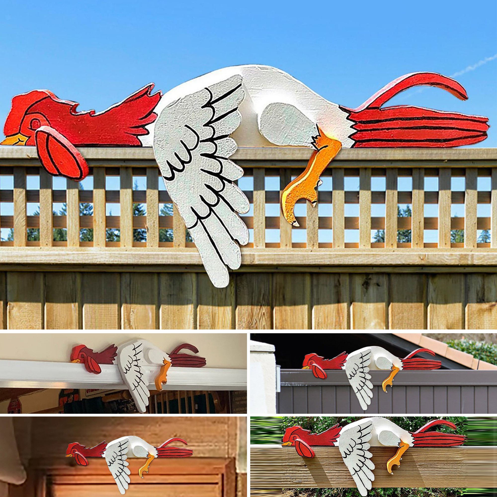 Funny Sculptures-Unique Chicken Decoration