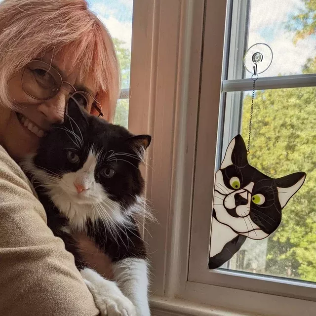 Great Black Friday Sale🔥-Peeking Cat Window Hanger