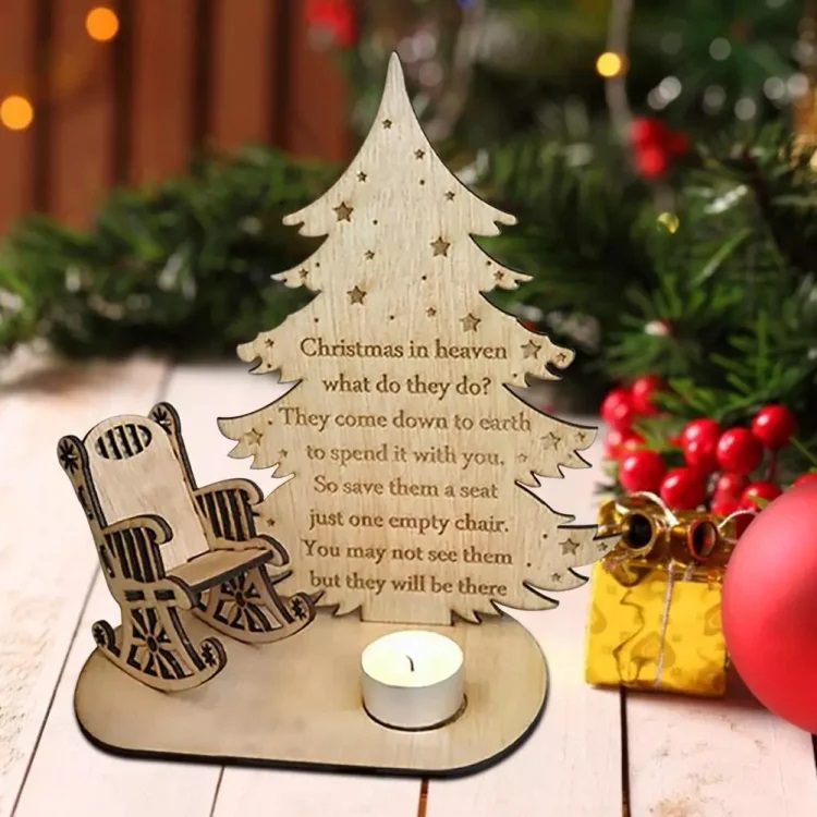 Christmas Candle Memorial Display to Remember Loved Ones