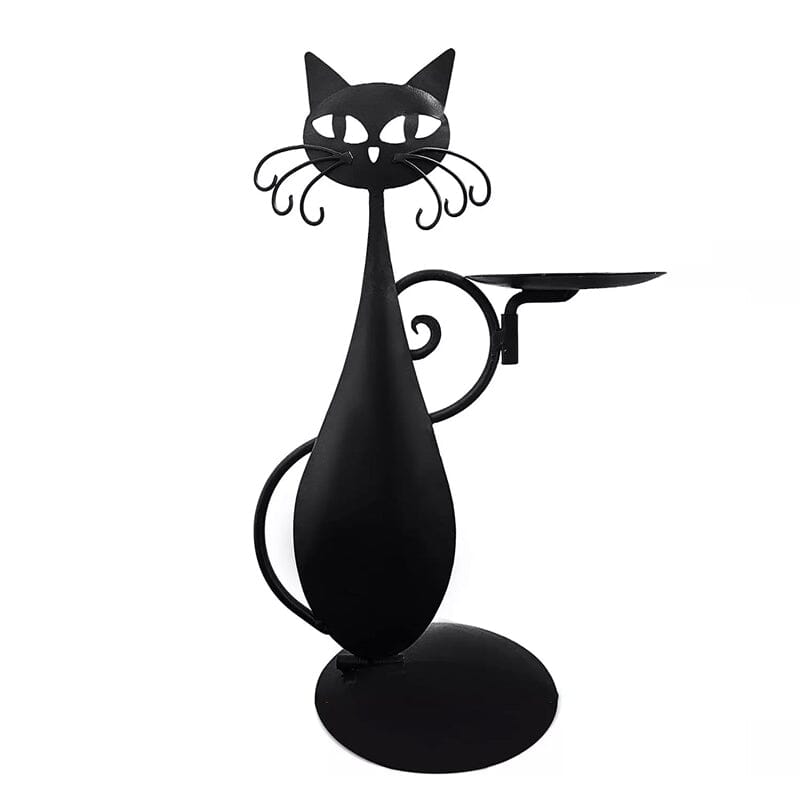 Black cat candlestick