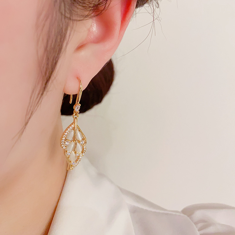 💐MOTHER'S DAY PRE-SALE💝- Opal Leaf Earrings-belovejewel.com
