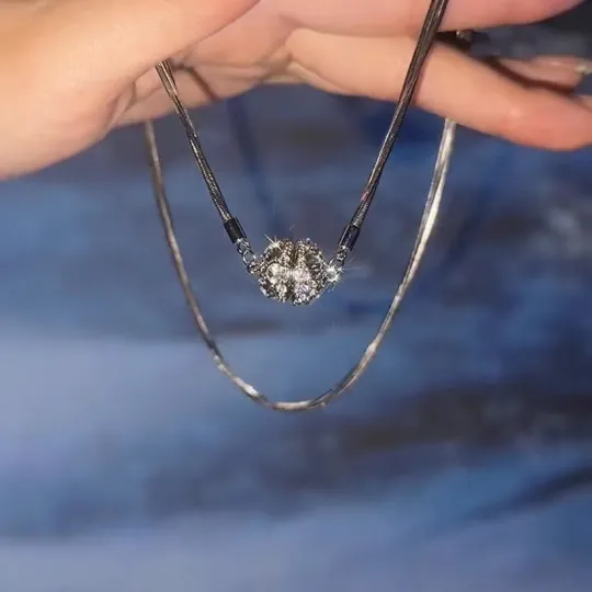 Diamond Magnetic Necklace-belovejewel.com