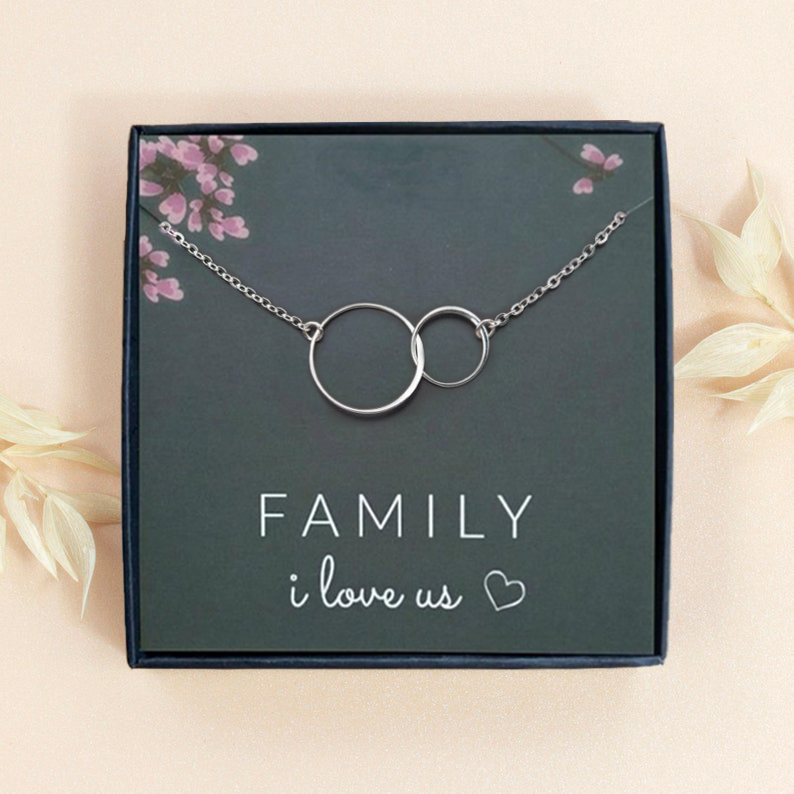 Forever Linked Together - Family Generations Sterling Silver Necklace