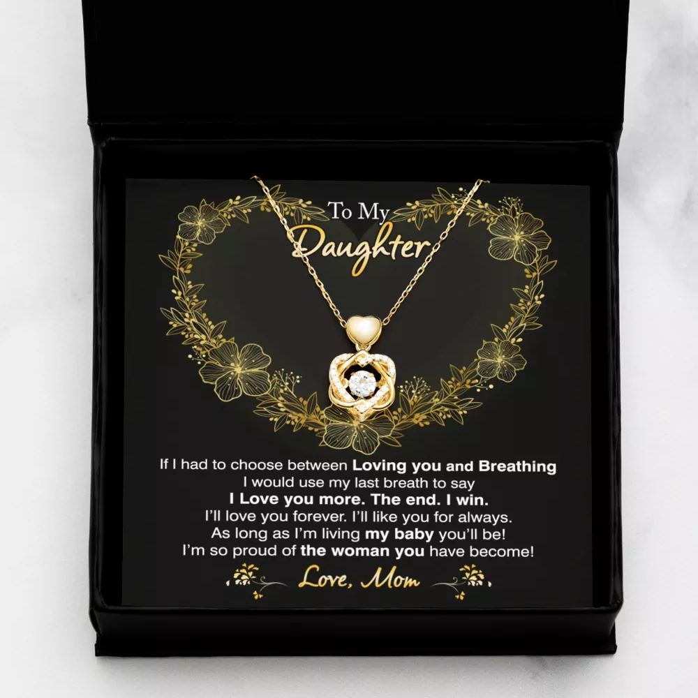 To My Daughter - I Love You More Necklace-belovejewel.com