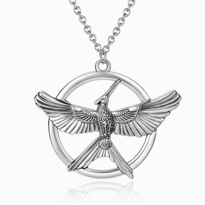 The Fire Inside Me Burns Brighter Than The Fire Around Me Circle Phoenix Necklace