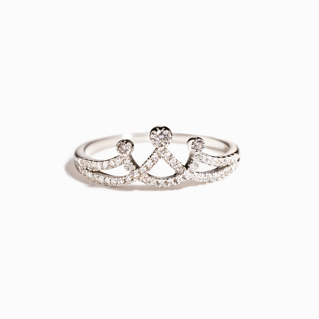 Queen Minimalist Crown Ring-belovejewel.com