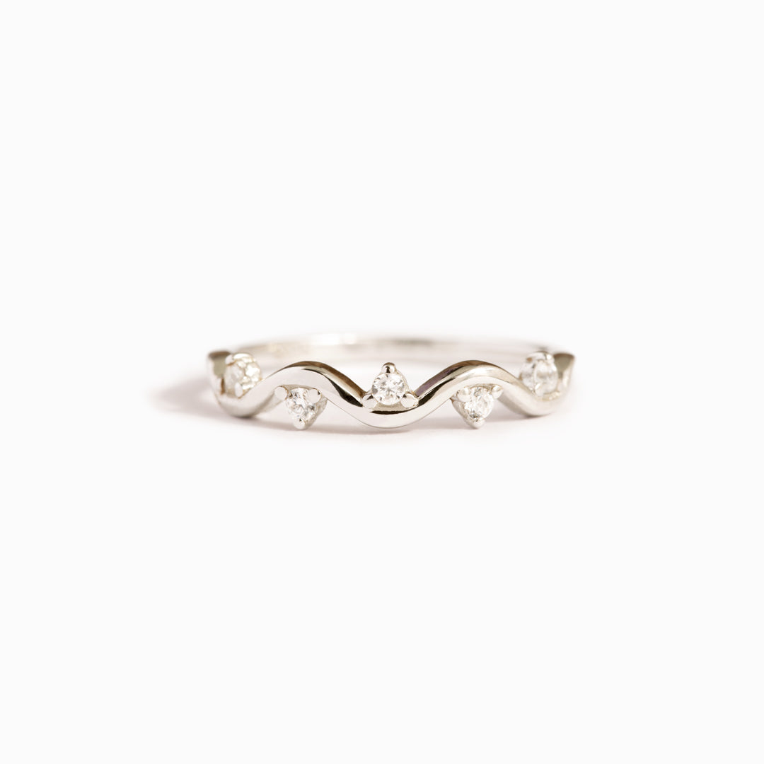 To My Daughter Highs And Lows Wave Ring-belovejewel.com