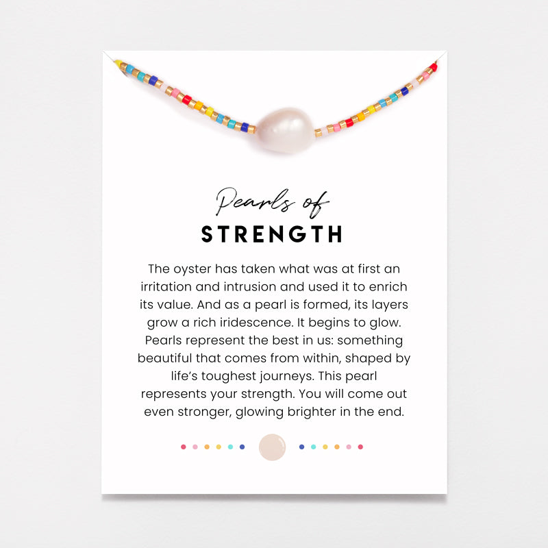 Rainbow Pearl Necklace