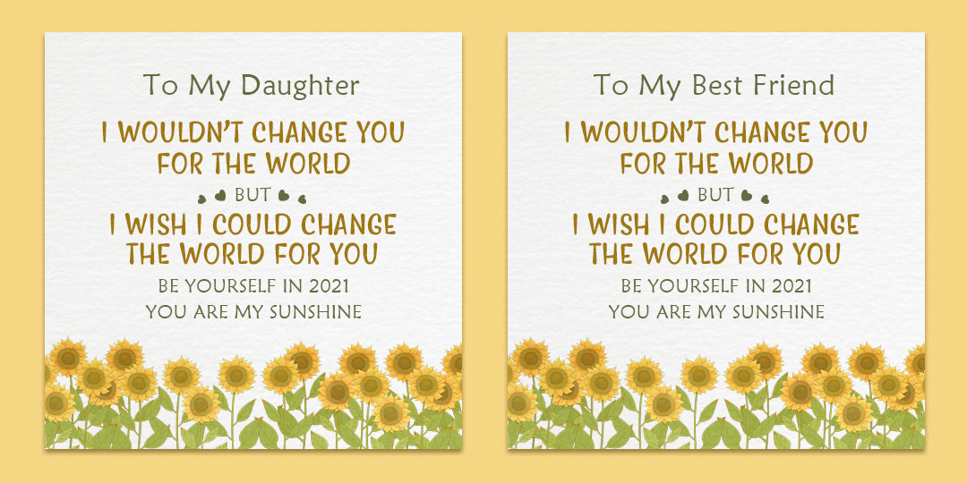 Sunflower Ring - I Would Change The World For You