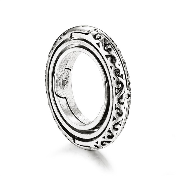 Handmade Anxiety Relief Sphere Spinner Ring-belovejewel.com