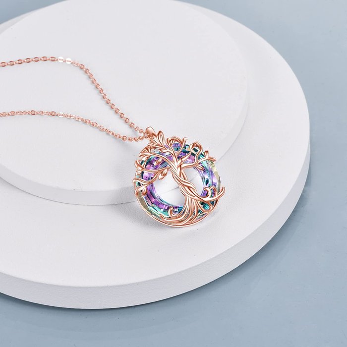 For Mom - Mother is the Family Root Tree Necklace-belovejewel.com