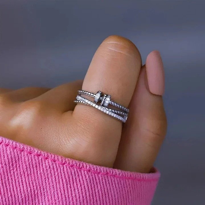 For Daughter- Drive Away Your Anxiety Fidget Rings💕-belovejewel.com
