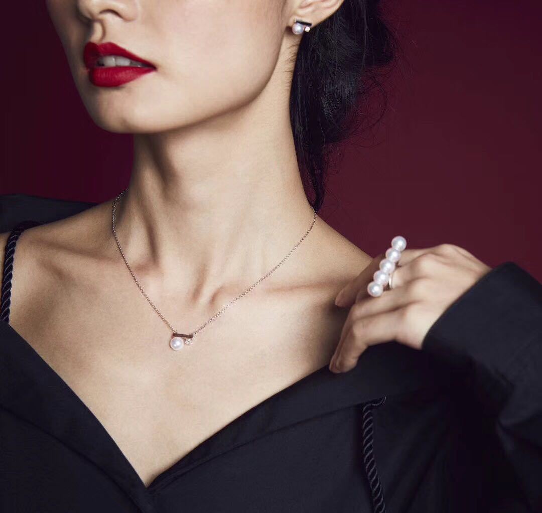 S925 Life is 90% How You React it Pearl Balance Necklace-belovejewel.com