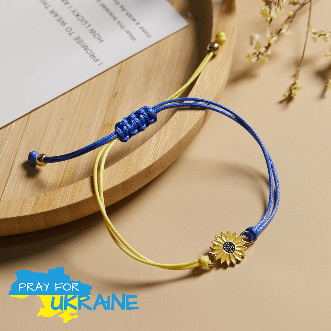 Ukraine Sunflower Bracelet-belovejewel.com