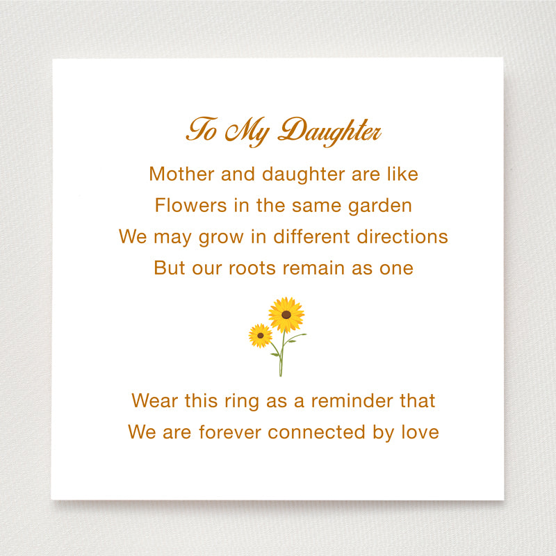 engraved flower ring