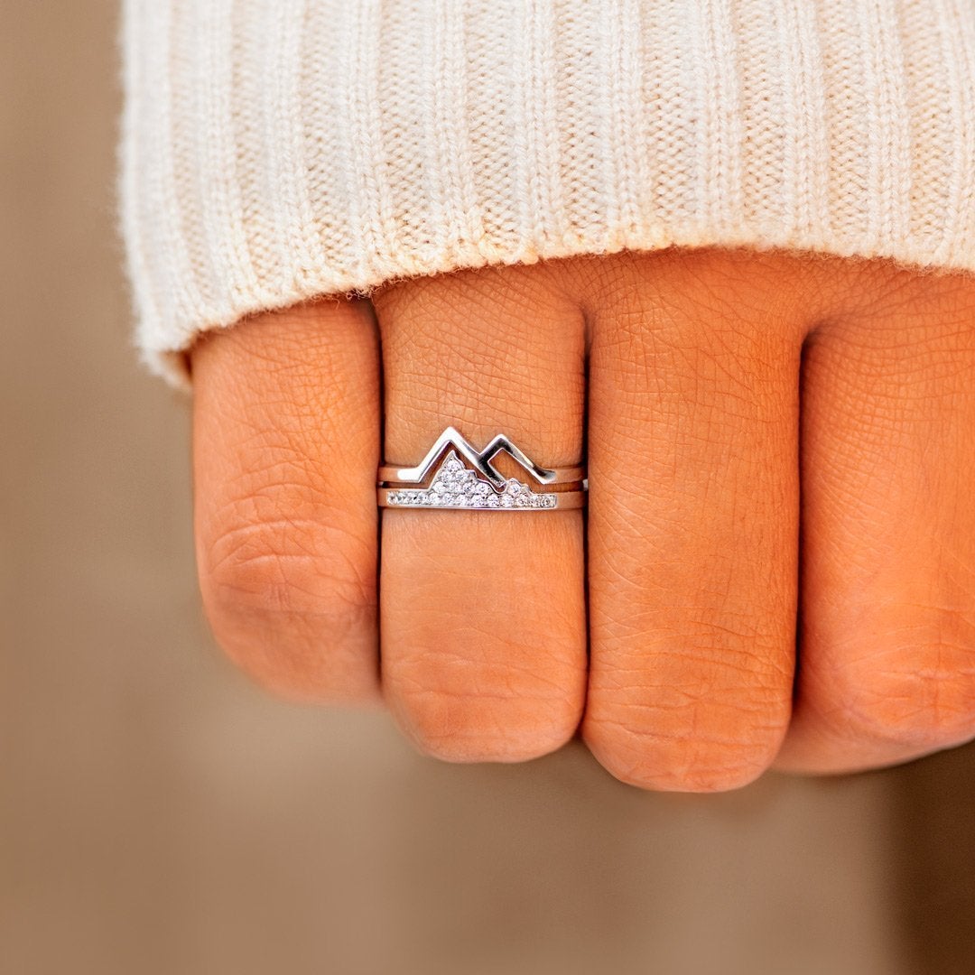 2022 Adventure Awaits Pavé Mountain Ring-belovejewel.com