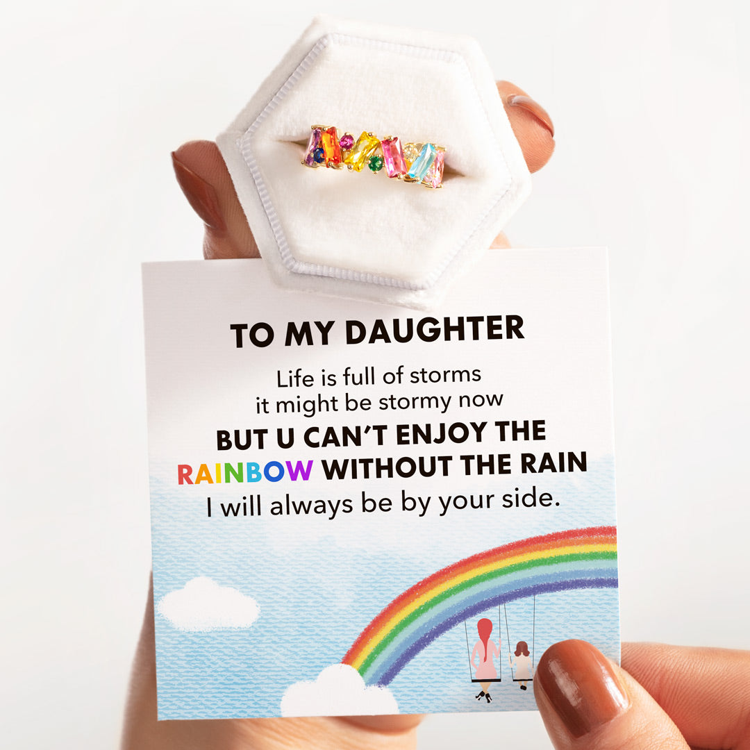 Rainbow Pieces Ring Band