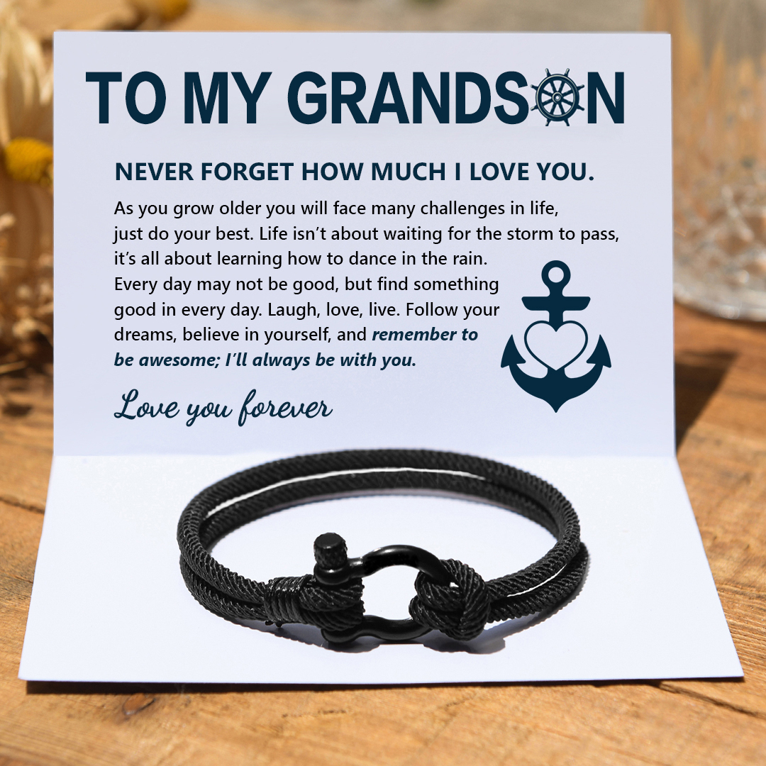 To My Son Love You Forever Nautical Bracelet-belovejewel.com