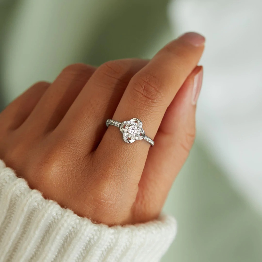 To My Beautiful Daughter - Forever Love Knot Ring-belovejewel.com