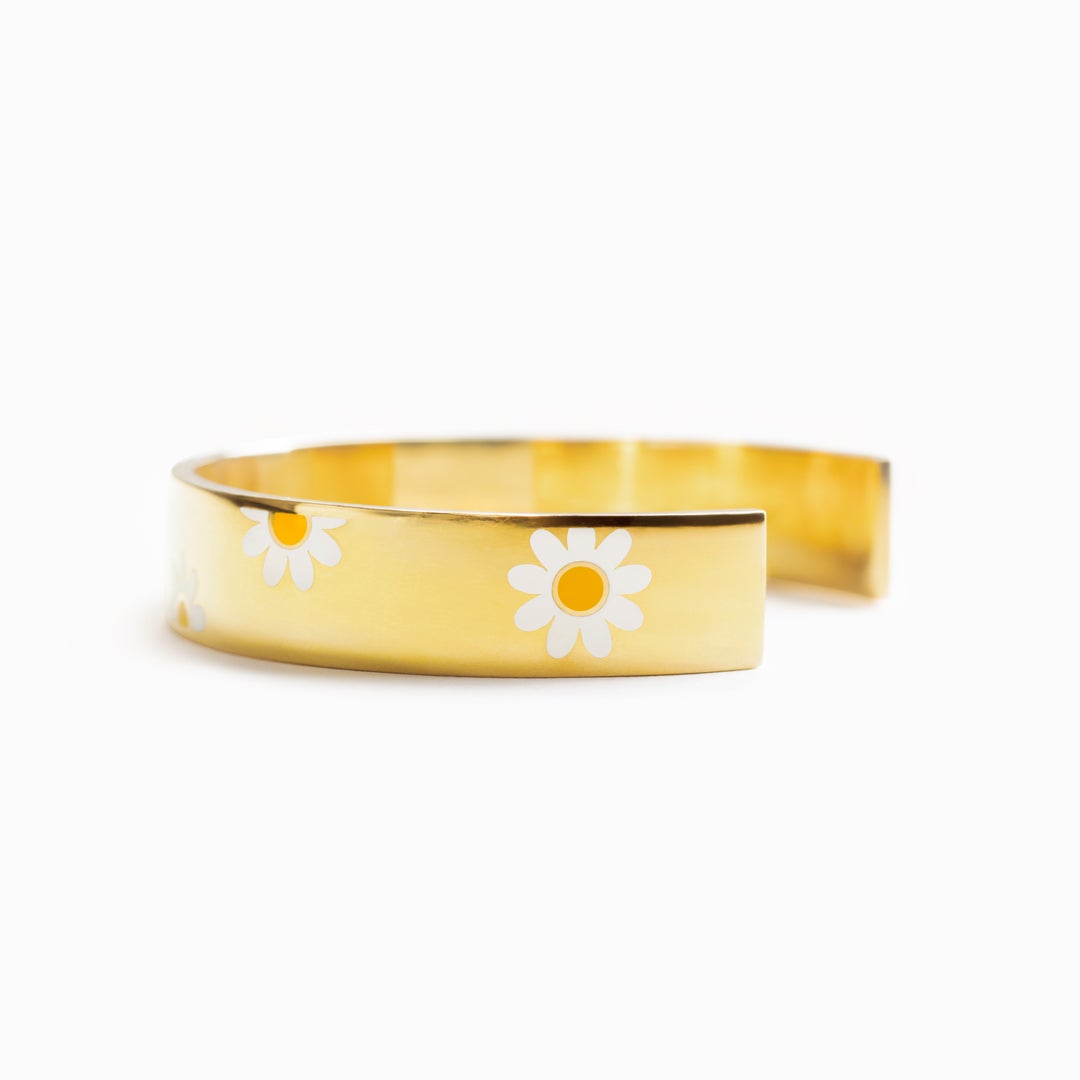 Sisters Are Different Flowers From Same Garden Daisy Bangle-belovejewel.com