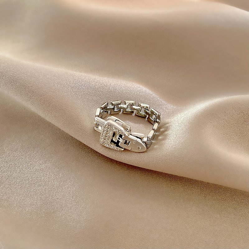 Fashionable Adjustable Buckle Ring-belovejewel.com
